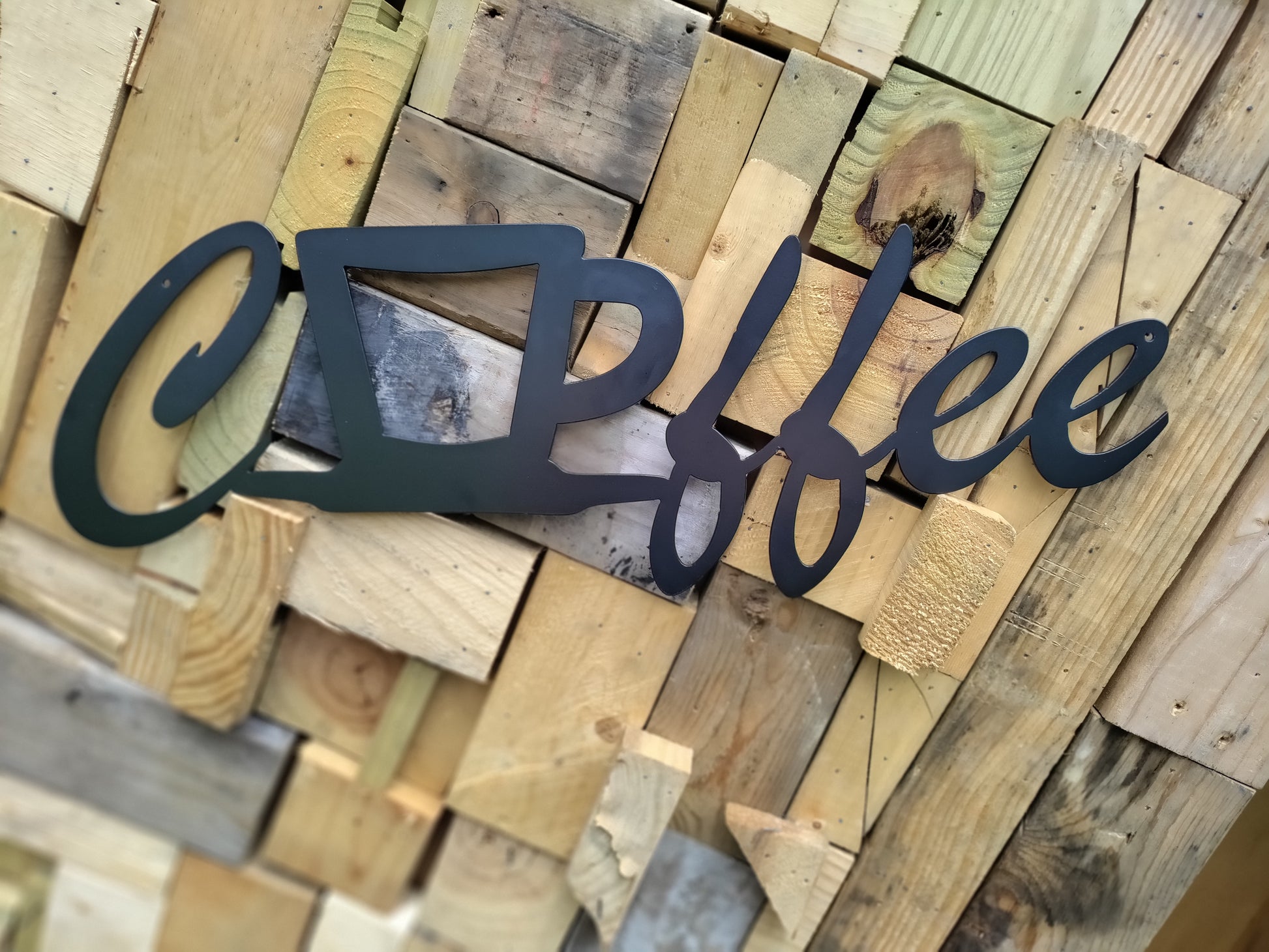 COFFEE SIGN WITHOUT HOOKS - Cutting Edge Design LLC