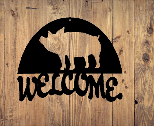 Welcome Pig - Small - Cutting Edge Design LLC